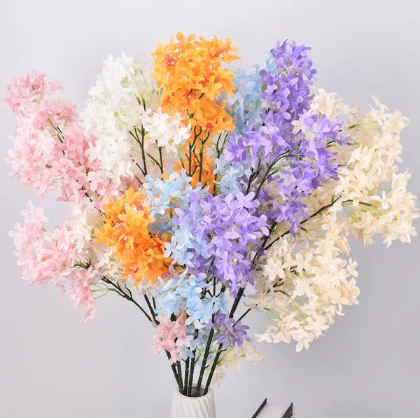 Color: Pink, Size: M - Hot 97cm Artificial Lilac Silk Fake Wedding Party Autumn Decoration Photogra F640-12000030209130693