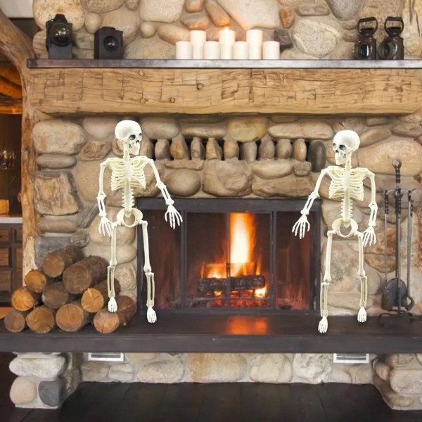 Color: Red, Ships From: Poland - 16 Inches Simulation Halloween Human Skeleton Ghost Festival Movab F640-12000023778635552