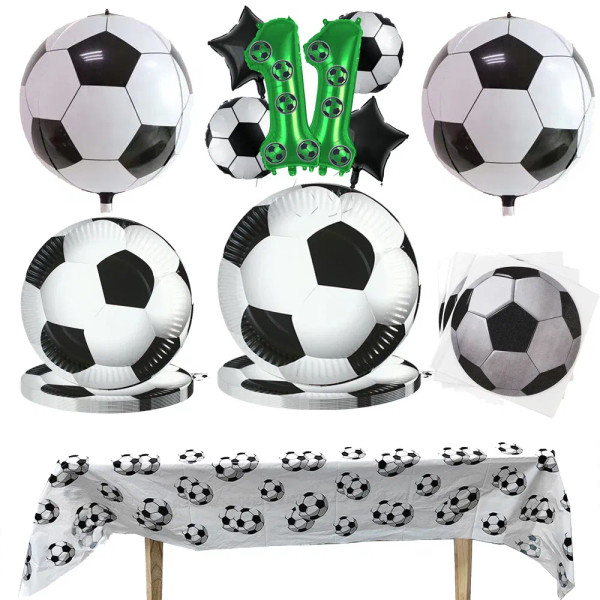 Color: Olive, Capacity: 480ml - Soccer Party Disposable Tableware Paper Plates Cups Napkins Footbal F640-12000042278421130