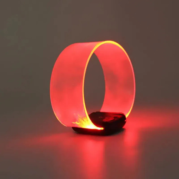 Color: Fluorescence Yellow, Size: L, Ships From: CHINA - LED Light Bracelet Silicone Sound Controll F640-12000035616642809