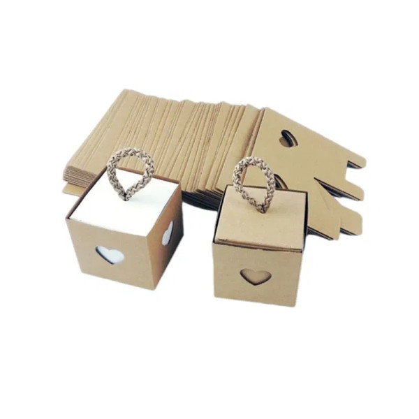 Color: Olive, Gift Box Size: 5x5x5cm, Ships From: CHINA, Gift Bag Size: 9x14cm - 25/50Pcs Kraft Pap F640-12000028232080598