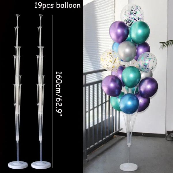 Color: DEEP BLUE - Circle Balloon Arch Stand Balloons Holder Column Kids Birthday Party Baloon Wedd F640-66722456647