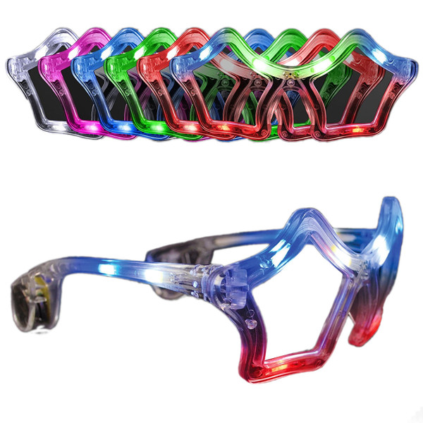 Assorted Star LED Sunglasses Pack of 12 A706-520000