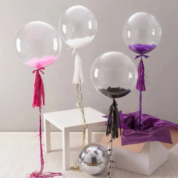 Color: Laser, Ballon Size: 18inch - 10pcs 8/10/12/16/18/20/24/inch Transparent Bobo Balloon Clear B F640-12000042230255061