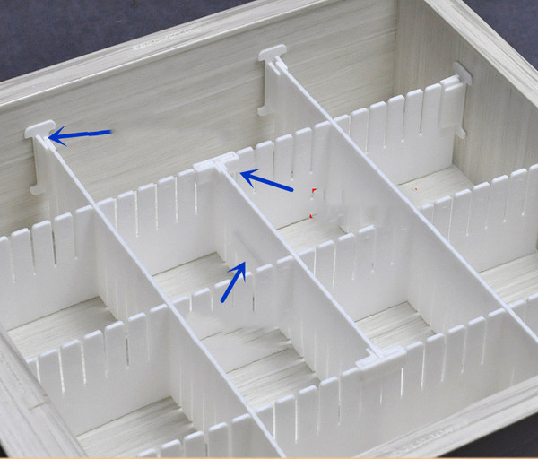 Color: 47x9cm five pieces to 16acces - Storage Drawer Type Cabinet Grid Desk Separation Board Class Q119-CJZS114157012LO