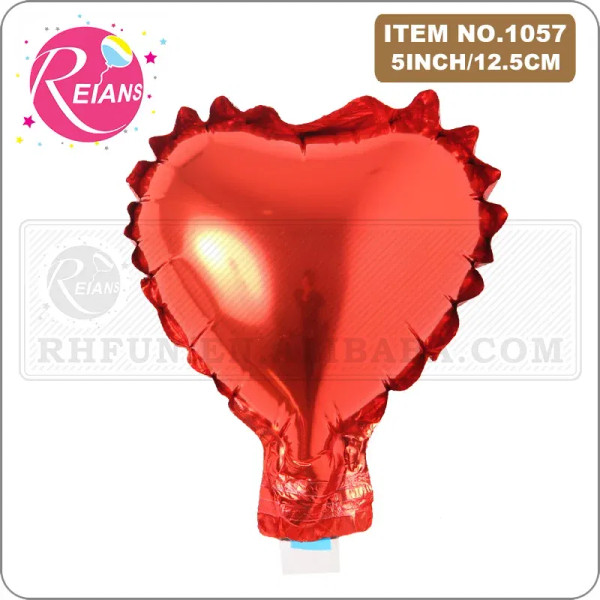 Color: Light Grey, Ballon Size: 6inch, Shape: X - 10pcs 5inch small cute heart star-shaped foil bal F640-12000039037542758