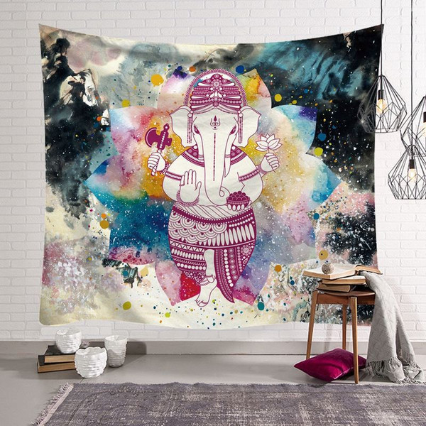 Color: 2style, Size: 200X150cm - Amazon Express Tapestry Home Decoration Wall Cloth Indian Elephant Q119-CJZS114711306FU
