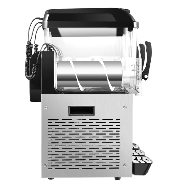 Commercial Slushy Machine, 12Lx3 Triple Tank Frozen Drink Machine, 144 Cups Stainless Steel Margari E415-SYXRJX312LSGJ1LX3V1