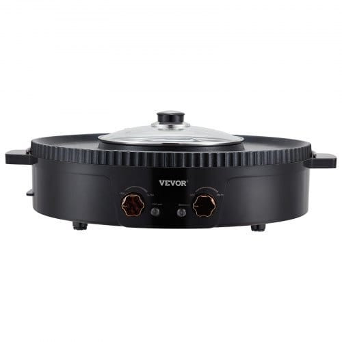 Hot Pot with Grill, 1800W 2-in-1 Electric Smokeless Grill and Hot Pot, Korean BBQ Shabu Shabu Hotpo E415-YXDHGHS1550WPJEZ7V1