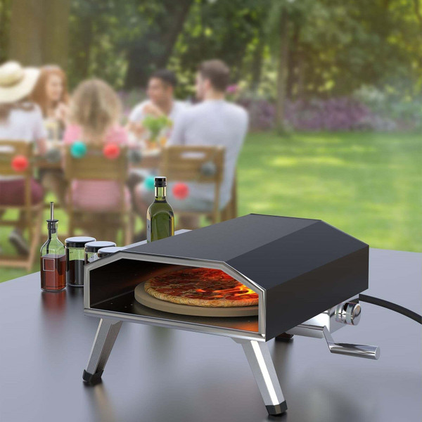 US GARVEE 16inch Gas Outdoor Pizza Oven 8000W  1000°F Automatic Rotating Portable Pizza Maker Pizza K484-PHO_0X9TG7EH_US