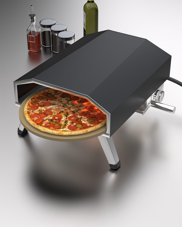 US GARVEE 16inch Gas Outdoor Pizza Oven 8000W  1000°F Automatic Rotating Portable Pizza Maker Pizza K484-PHO_0X9TG7EH_US
