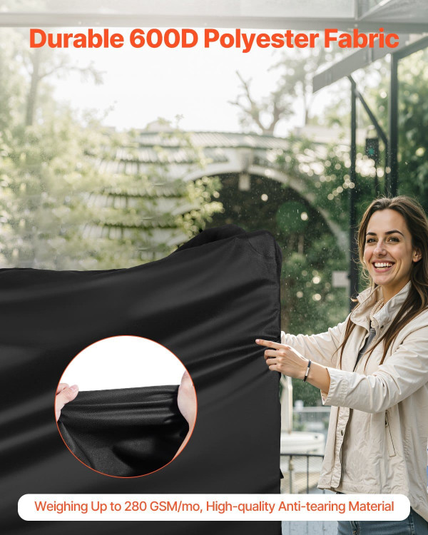 Grill Cover, 66 inch BBQ Covers for Outdoor Grills, Waterproof, Fade Resistant, Weather Resistant H E415-PJPDSKLZZPDS45DSGV0