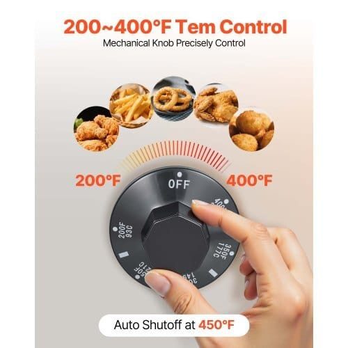 Commercial Deep Fryer, 3-Burner Fryer for Restaurants, Stainless Steel Floor Standing Deep Fryers w E415-SYKRQZG40LBSS30WF001V0