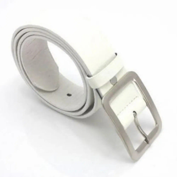 Color: black - Business Men Luxury Belt Casual Pin Buckle Waist Strap Faux Leather Belt Waistband C F640-12000023966558386