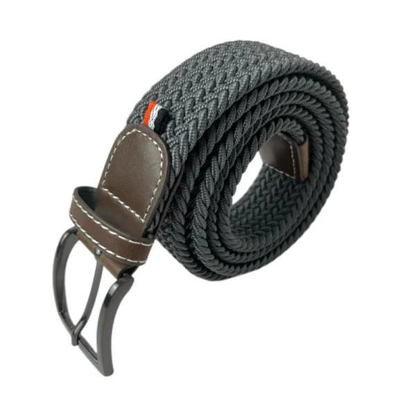Color: Dark Khaki, Belt Length: 120cm, Ships From: CHINA - Stretch Canvas Leather Belts for Men Fem F640-12000036693223262
