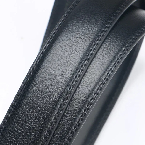 Color: Dark Brown, Belt Length: 150cm - Men No Buckle 3.5cm Wide 130 140 150 160 170 cm Large Plus  F640-12000041232099153
