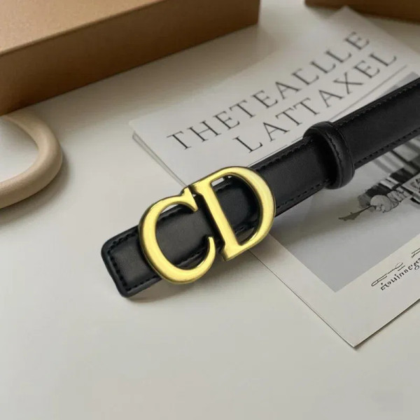 Color: army green, Belt Length: 110cm - Composite alloy letter buckle women's genuine leather belt  F640-12000048472681267