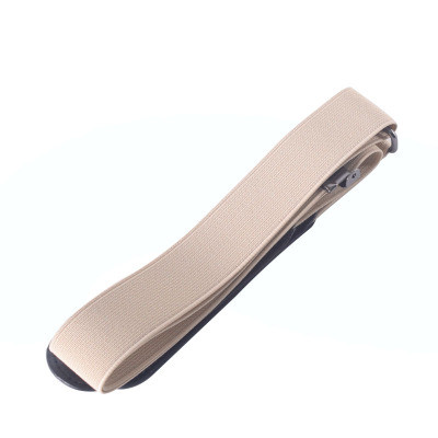 Color: Beige - Creative Lazy Belt Fat Elastic Belt Men And Women Outdoor Sports Elastic Invisible B Q119-CJNSFSYD00094-Beige