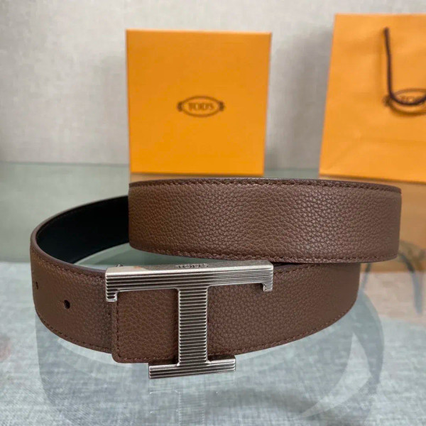 Color: black, Belt Length: 110cm - New Style Leather Belt for Men and Women, Classic Cowhide T Buck F640-12000049046043623