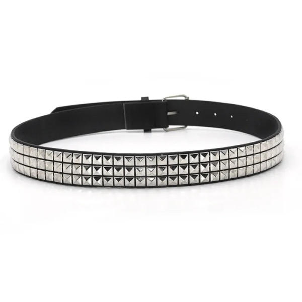 Color: black, Belt Length: 100cm - High Quality Rivet Belt Men&Women's Studded Fashion Versatile Be F640-12000037698185388