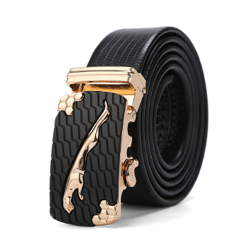 Men's leather business soft leather automatic buckle belt leather Q119-CJNSFJPD00059