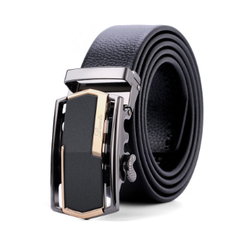 Men's leather business soft leather automatic buckle belt leather Q119-CJNSFJPD00059