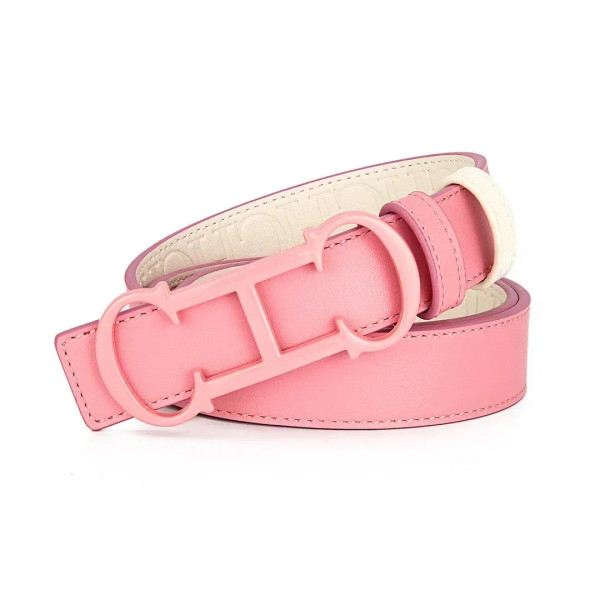 Color: WHITE, Belt Length: 75cm - CILMI HARVILL CHHC New Women's Belt Solid Color Matching Gift Box F640-12000039152971598