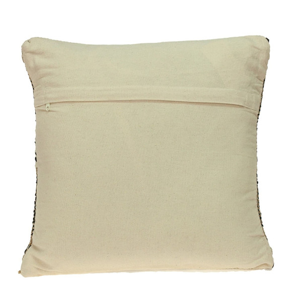 Black And Sand Woven Decorative Pillow N270-383173
