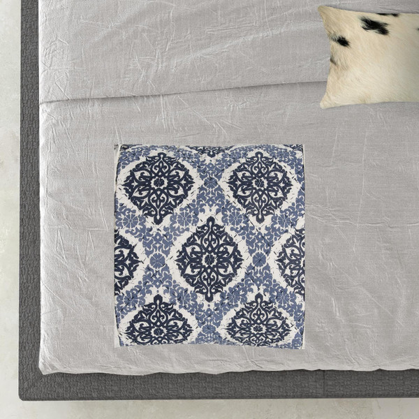 Indigo Queen 100% Cotton 300 Thread Count Machine Washable Down Alternative Comforter N270-479841