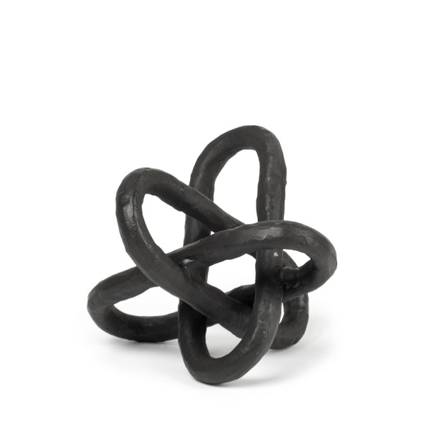 Petite Black Metal Chain Link Sculpture N270-392513