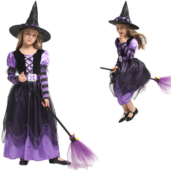 Children's magic witch costume Q119-CJNSSYLY08497