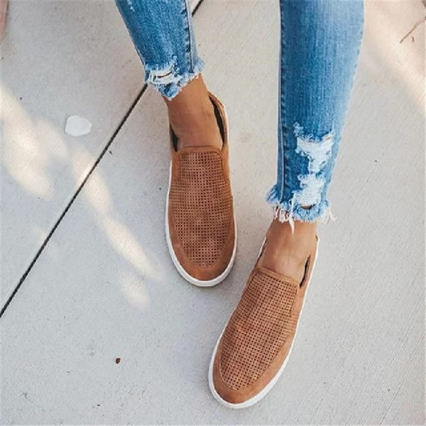 Canvas Shoes Women's Flat-bottom Slip-on Lazy Shoes Q119-CJNS1172450