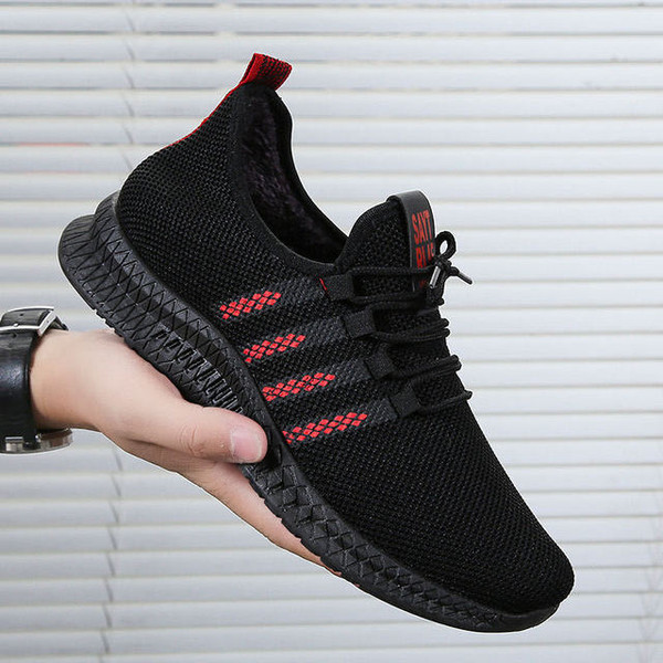Color: Green, Shoe size: 39 - Men's Sports And Leisure Running Shoes Flying Knit Q119-CJNS117579031EV