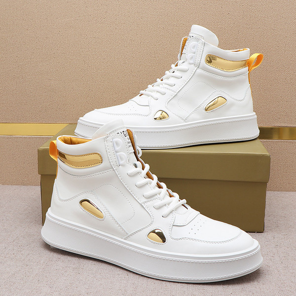 Color: Platinum, Shoe size: 41 - Anti-slip Middle Help For Men's Leisure Sports Q119-CJNS160551404DW