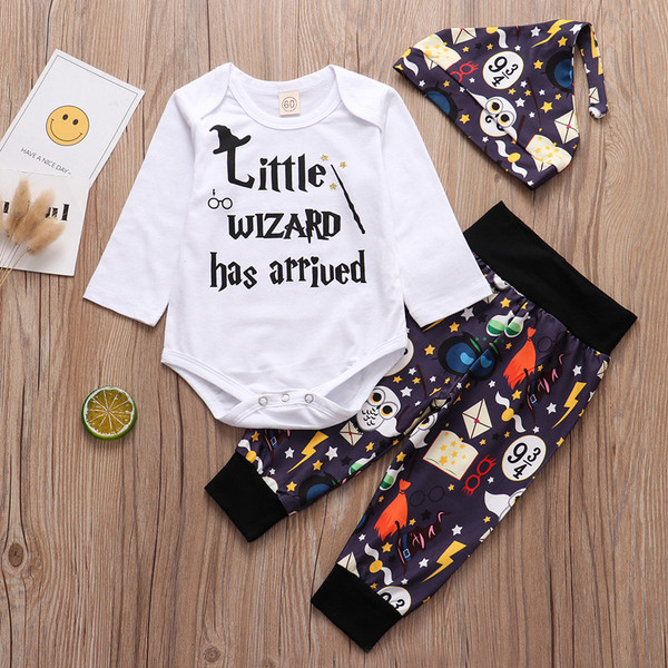 style: C, Size: 70cm - Baby Suit Autumn Spring Autumn Romper Pants Hat 3 Piece Set Q119-CJYE108783113MN