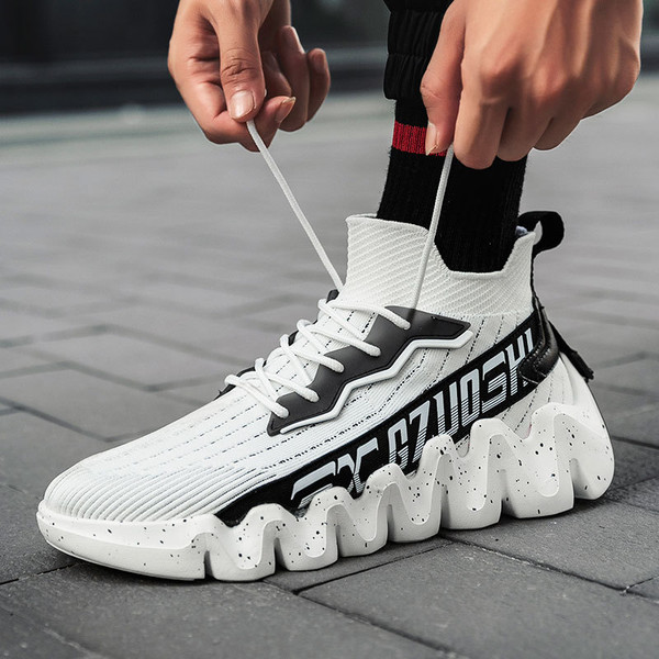 Color: White, Size: 40 - Lace-up outdoor men's shoes Q119-CJBHNSNS29318-White-40