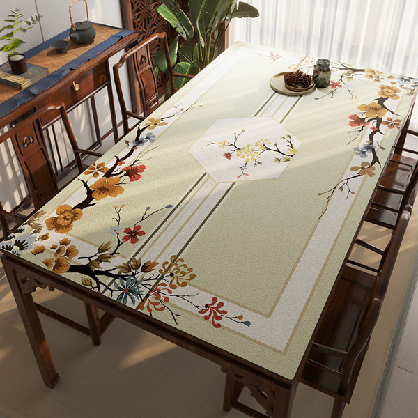 Color: Dark Fragrance Shadow, Size: 70x120cm - Leather Tablecloth Tea Table Cloth Silicone Waterpro Q119-CJYD198486727AZ