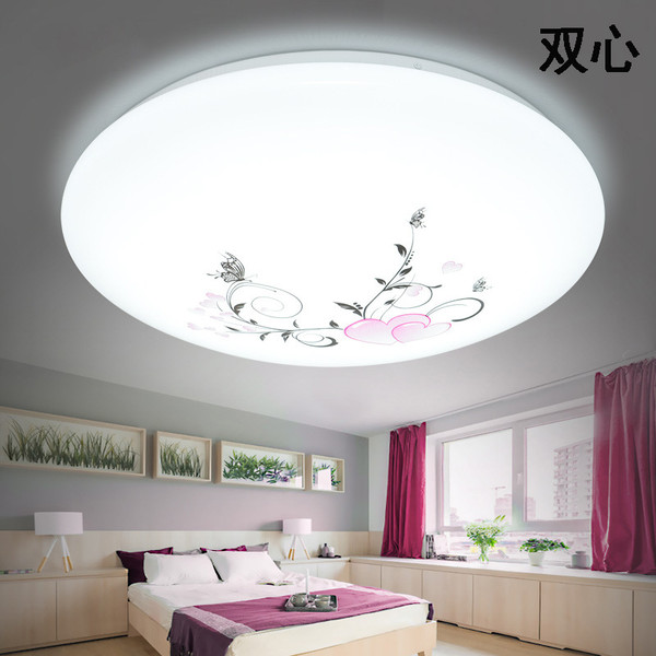 Color: Camellia, Size: 39cmled white light 50W - Led Ceiling Lamp Simple Modern Acrylic Bedroom Liv Q119-CJTH113441408HS