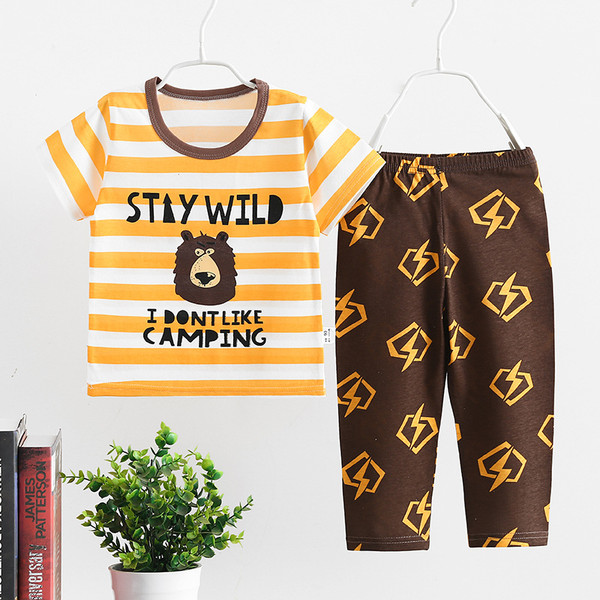 Color: 15style, Size: 80CM - Thin Home Service Suit Short Sleeve Trousers Combination Q119-CJWJYEYE05096-15style-80CM