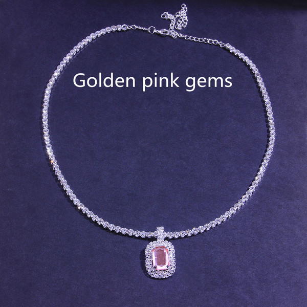 Simple Ruby Clavicle Chain European And American Fashion Jewelry Q119-CJLX1208931