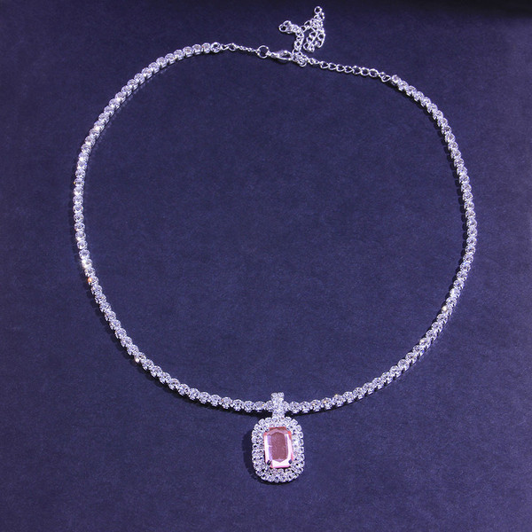Simple Ruby Clavicle Chain European And American Fashion Jewelry Q119-CJLX1208931