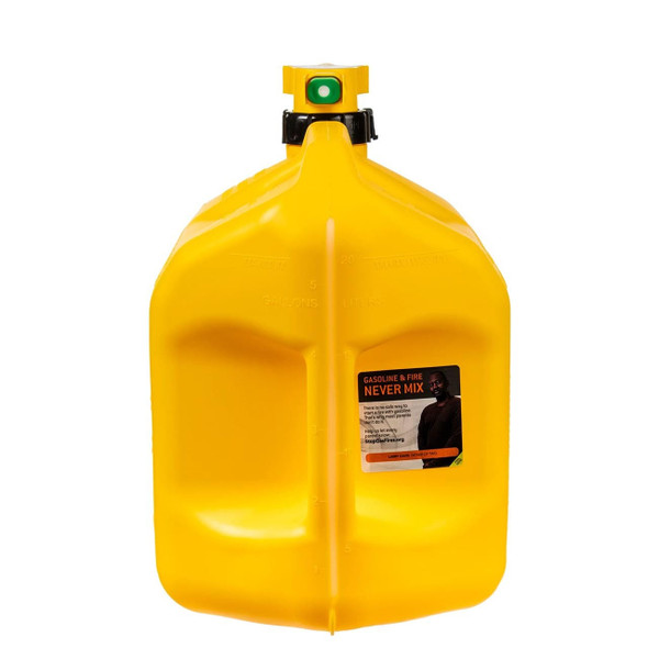 No-Spill 5-Gallon Diesel Can Yellow with ViewStripe Stripe M119-1467