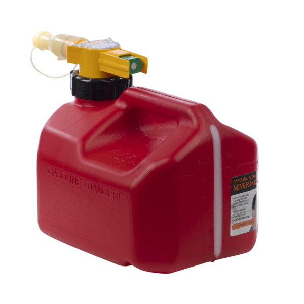 No-Spill 1.25-Gallon Gas Can Red with ViewStripe Stripe M119-1415
