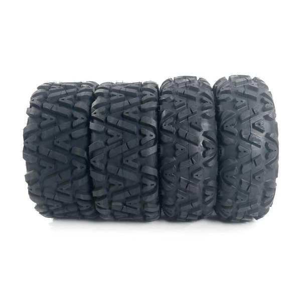Four 6.61 lbs ATV Go Kart Tires 145/70-6 4PR B 4 Ply Rated Black T575-S0671288548