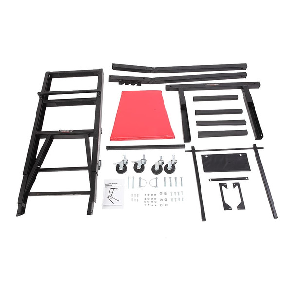 Foldable Creeper Adjustable Height Workshop Automotive Car Truck Black T575-S0671275032