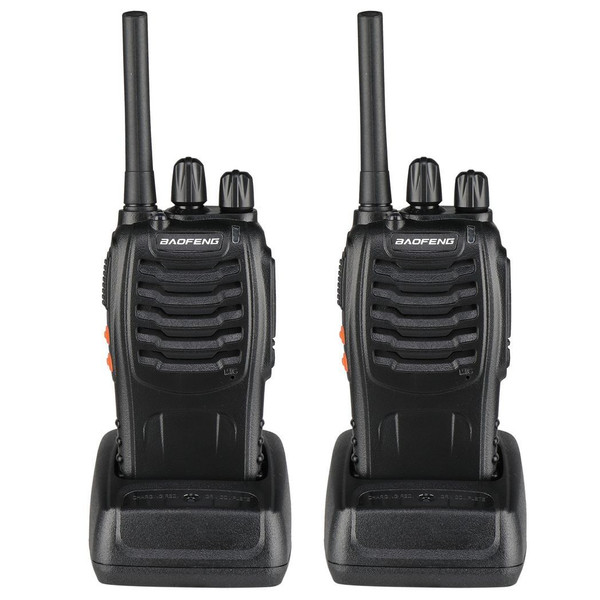 BF-88A 5W FRS Frequency Handheld Walkie Talkie Black (2pcs/Pair) T575-S0671295218