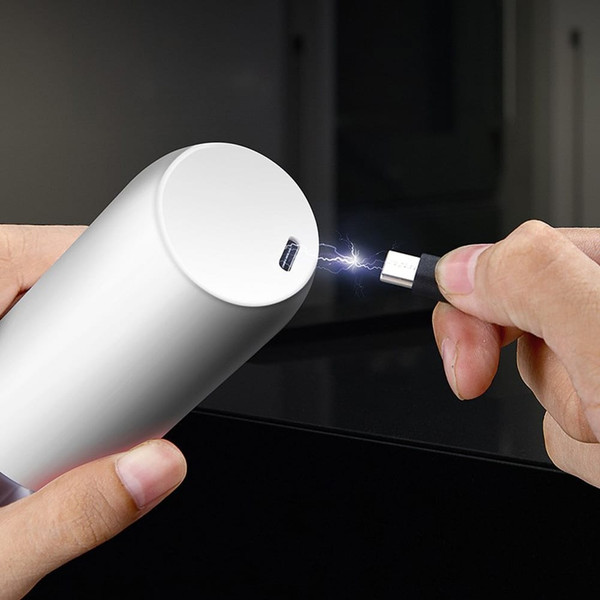 Stainless Steel Usb Rechargeable Electric Pepper Grinder, Led Warm Color Lights 6 Adjustable Thickn K484-FQZDN_N6RY3V99