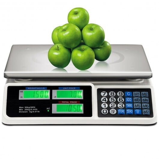66 lbs Electronic Price Computing Scale with LCD Screen Display B593-EP24723US