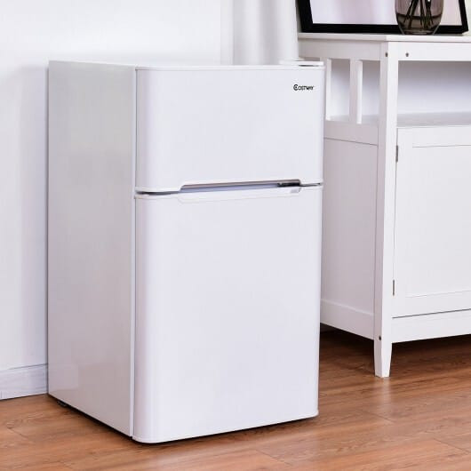 3.2 cu ft. Compact Stainless Steel Refrigerator-White - Color: White D681-EP22672WH