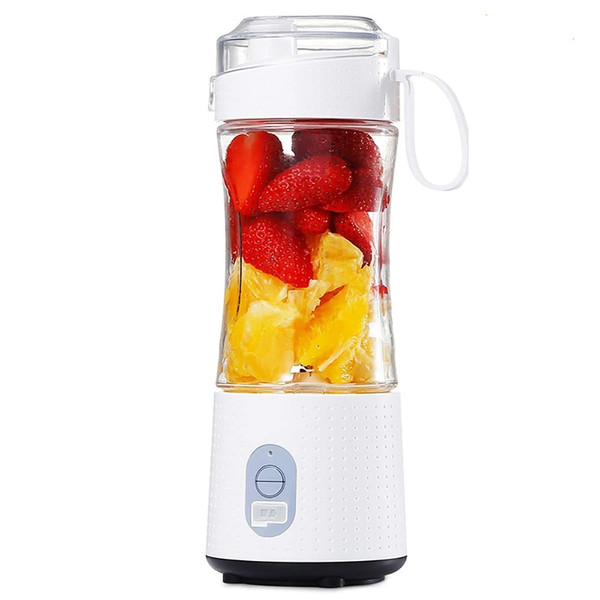 Portable Blender Type-C Rechargeable Juicer Cup Electric Blender for Travel Kitchen 380ml Black K484-FQZHE_1RT396VM